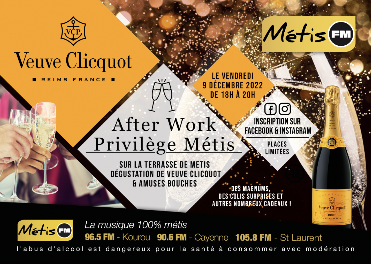 AFTER WORK PRIVILEGE METIS AVEC VEUVE CLICQUOT