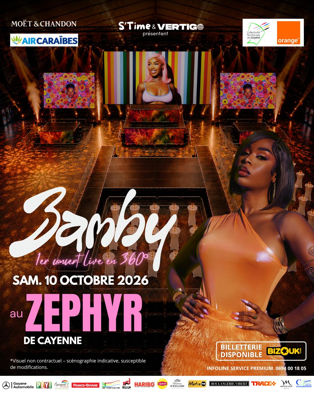 BAMBY EN CONCERT EN GUYANE : NRJ GUYANE PARTENAIRE D’UN SHOW EXCEPTIONNEL !